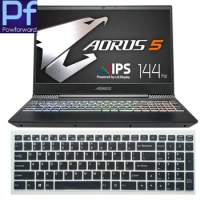 Silicone Laptop Keyboard Cover Skin Protector For Gigabyte AORUS 5 (Intel 9th Gen) NA-7US1121SH Gaming Notebook 15 15.6 inch