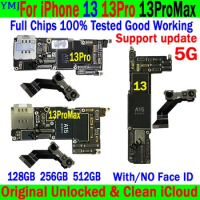 Original Unlock Clean ICloud Mainboard For IPhone 13 Pro Max 13 MINI Motherboard Full Tested Work Logic Board With/No Face ID