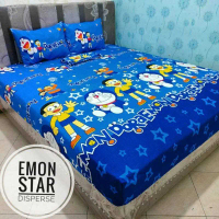 Sprei Doraemon Star Nobita 3D Set 120X200 - Seprei Motif Karakter Anak bantal  Guling katun