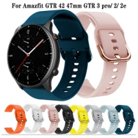 Smart Watch Band For Amazfit GTR 2 Silicone Wrist Strap For Xiaomi Huami Amazfit GTR 42 47mm GTR4 GTR2 GTS2 Bip U/S Bracelet