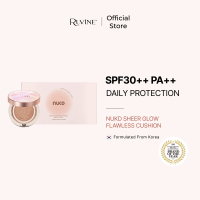 (Official Store) RUVINE Nukd Glow Flawless Cushion SPF 30++ / PA++ (Cushion + Refill Pack) 26ml