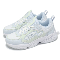 Fila 休閒鞋 Boundless 女鞋 淺藍 綠 白 復古 老爹鞋 斐樂 5J330Z699