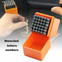 Nomor 0-9 Letter A-Z Paket Set Lengkap Alat Ketok Angka dan Ketok Huruf ukuran 4mm 6mm 8mm Steel Sta