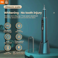 Xiaomi Youpin Dental Scaler Ultrasonic Cleaner &amp; Tongue Brush Wireless Charging Tooth Stone Remover Electric Tartar Eliminator