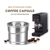 Reusable Capsule for illy y3 Machine Espresso Refillable Pods Stainless Steel Crema Coffee Filter Pod Comaptible with illy X7 Y5