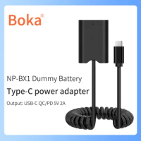 for SONY Power Adapter DSC-RX100 II III IV V VI VII ZV-1 DSC-WX500 WX350 WX300 WX300 RX1R HX400 HX90 HX60HX50 Dummy Battery with
