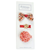 英國 Ribbies 綜合緞帶|髮飾|髮夾3入組-ANNABELLE