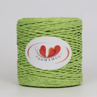 100G Ready Stock Eco-friendly 100% Raffia Straw Yarn Hand Knitting Yarn for Handmade Sunhat Handbag Diy Twisted Crocheting Yarn