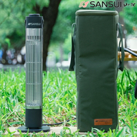 SANSUI 山水 碳素電暖器/瞬熱遠紅外線碳素電暖器 SH-CF400 B 星空黑 (贈收納袋)
