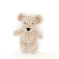 Crochet Teddy Bear Doll Newborn photo props Knit Teddy Bear Photo Prop Small Hand knitted Toy