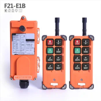 TELEcrane F21-E1B Industrial Crane Wireless Radio RF Remote Control 2 Transmitter 1 Receiver for Truck Hoist Crane
