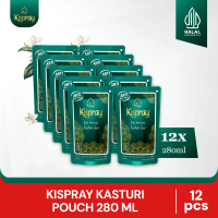 Kispray Kasturi Suci – Pewangi Pelicin Pelembut Pakaian Halal – Pouch 280ml – 12 Pcs