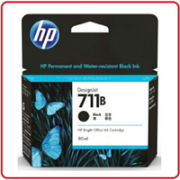HP 3WX01A  711B 80ml BK 墨匣取代CZ133A需更新韌體