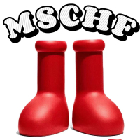 HOT”Mschf Astro Boy รองเท้าบูท กันน้ํา สีแดง ขนาดใหญ่ สําหรับผู้ชาย และผู้หญิง (ไซซ์: 34-45)