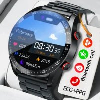 ECG PPG Smart Watch Men Bluetooth Call Heart Rate Health Monitoring Sports Fitness Tracker Waterproof Smartwatch For Huawei HW20