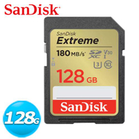 【現折$50 最高回饋3000點】SanDisk Extreme SDXC UHS-I 128GB 記憶卡
