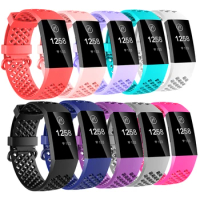 Baaletc For Fitbit Charge 3 TPU Smart Watch Band Bracelet Charge 3 Wrist Strap Replacement Sport Band For Fitbit Charge3