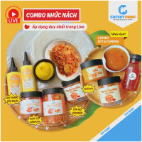 [Deal Live] Combo Nhức Nách - Bánh Tráng Phơi Sương - Catsky Food - Bơ Ruốc Tép Khô Hành Phi Hương V