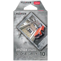 【FUJIFILM 富士】拍立得底片-岩石灰 STONE GRAY(2入組)