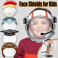 Cartoon Full Face Shield For Kids Reusable Party Masks Children Face Mask Protector Facial Transparente Teens Cute Comfortable F