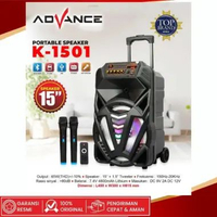 ADVANCE K1501 2 Mic Speaker Portable Bluetooth Karaoke 15 Inch