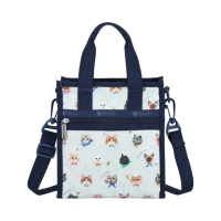 【Lesportsac】小方型手提肩背托特包 購物袋 手機包 送禮 禮物(晴空貓語)