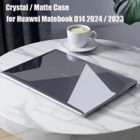 Newest for 2024 Matebook D14 Laptop Case for Huawei MateBook D 14 2023-2024 Hard Cover Crystal Matte Anti-fall Protective Shell