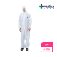 週期購【MEDTECS 美德醫療】拋棄式連身防護衣(25件/箱)