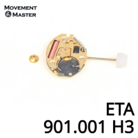 New Swiss ETA High Needle H3 901001 Movement ETA901.001 Gold Quartz Movement Watch Movement Accessories