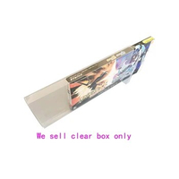 PET plastic box For 3DS Sun Moon Bundle Limited game Storage Box Transparent Display Box
