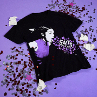 เสื้อยืดแขนสั้นลำลอง,ผ้าฝ้าย,ผ่อนคลาย,Olivia Rodrigo GUTS World Tour Admat Dateback Print, S-5XL