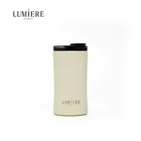 【Lumiere】Glamor Vintage Cream 防漏防摔隨行保溫杯12oz/360ml-復古奶油(保溫杯 隨行杯 咖啡杯)