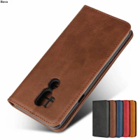 Leather case For LG G7 ThinQ for LG G7 Flip case card holder Holster Magnetic attraction Cover Wallet Case Coque