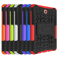 Color Heavy Duty Impact Hybrid Armor Kickstand Hard Cover case for Samsung Tab S2 T710 Cases For Galaxy Tab S2 T710 T715