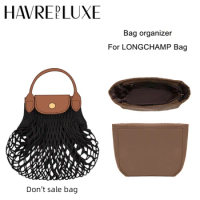 HAVREDELUXE Bag Organizer for Longchamp Mesh Bag Liner Ultra-light Storage Bag Medium Bag To Prevent Small Bags From Falling Out