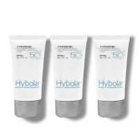 【Hybolar】清潤全物理防曬乳50g*3入組(海洋友善SPF50+抗UV清爽不黏膩抗油光長效保濕保溼防禦專業隔離烈日)