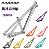 Boarse 26inch Dirt Jump MTB frame 4X BMX DJ Frame street Bike PUMP TRACK Aluminum alloy frame SUN6.0 Ultralight Colorful