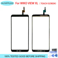 5.7" Black For Wiko View XL Touch Screen Glass Digitizer Front Outer Touch Panel Mobile phone + Tools