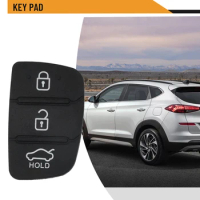 Rubber Pad Remote Key Shell For Hyundai Creta I20 I40 Tucson Elantra IX35 IX45 Key Pad Car Key Modification Accessories