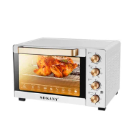 SK-10013 Household Electric Oven 40L Large Capacity 1500W Strong Power Multifunction Oven White Color