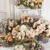 Autumn colors 7-branch chamomile, rose bouquet, ins style, artificial flowers, home decor, living ro