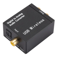 Bluetooth-compatible DAC Amplifier Digital To Analog Audio Decoder Optical Fiber Toslink Coaxial Signal To RCA R/L Audio Convert