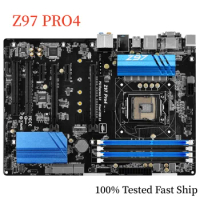 For Asrock Z97 PRO4 Motherboard Z97 32GB LGA 1150 DDR3 ATX Mainboard 100% Tested Fast Ship