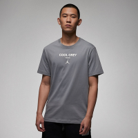 NIKE 上衣 男款 短袖上衣 運動 AS M J SNEAKER LBR SS TEE GCEL 灰 FN3716-065