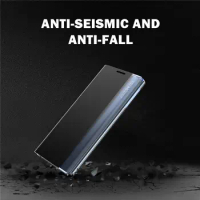 10Pcs/Lot Phone Case For OPPO Reno 2 2F 2Z A5 A9 2020 Find X3 Pro Side Window Clear View Leather Flip Cover