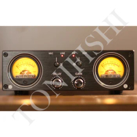 VU1-PRO MIC/LINE VU Meter Sound Level Indicator DB Panel Analog RCA/XLR Audio Switcher Box DB Panel Display