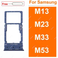 For Samsung M13 M135F M23 M236B M33 M336B M53 M536B 4G Sim Card Tray Holder Card Slot Reader Adapter Replacement Repair Parts