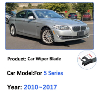 belook ใบปัดน้ำฝนรถยนต์สำหรับ BMW 5 Series 2010~2017 F10 F11 F07 แถบยางคู่ ปัดทำความสะอาด ป้องกันกระ