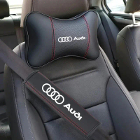 หมอนรองคอในรถยนต์ ที่รองศีรษะและแผ่นรองไหล่สำหรับ Audi sline A4 B7 B8 B9 A3 8P 8V 8L A5 A6 C6 C5 C7 
