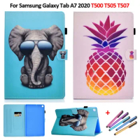 Tablet Cover for Funda Samsung Galaxy Tab A7 2020 SM T500 T505 T507 Case Wallet Stand Protective Shell for Samsung Tab A7 Case